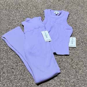 Year of Ours Lavender Lounge Flare Pants